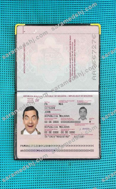 Moldova passport (2014-present) photo look